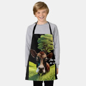 Moo-ning voor bloedbad schort (Gedragen)