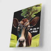 Moo-ning voor bloedbad vierkante klok (Hoek)