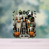 Moo of Boo Halloween Koe Acryl Bord (Neutraal)
