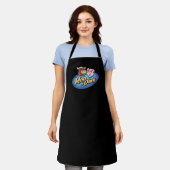 Moo & Oink Black Chef's Apron Schort (Gedragen)
