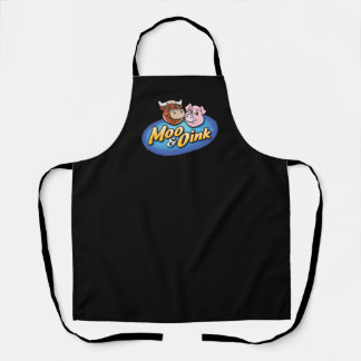 Moo & Oink Black Chef's Apron Schort
