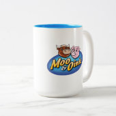 Moo & Oink Coffee-Mok Tweekleurige Koffiemok (Voorkant rechts)