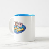 Moo & Oink Coffee-Mok Tweekleurige Koffiemok (Voorkant links)
