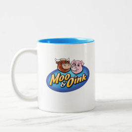 Moo & Oink Coffee-Mok Tweekleurige Koffiemok
