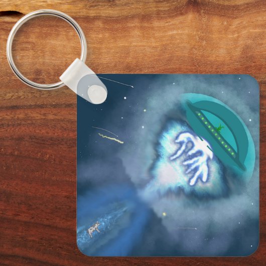 moo-ontvoering sleutelhanger (Voorkant)