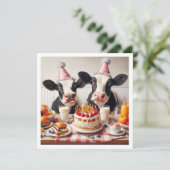 Moo - over! Koe verjaardag, boerderij verjaardagsu Kaart (Staand voorkant)