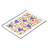 Moo patroon van fruit notitieboek (Linkerzijde)