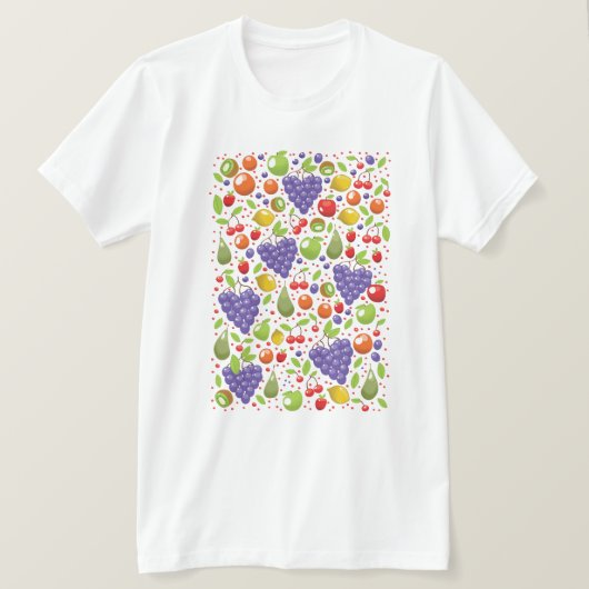 Moo patroon van fruit t-shirt (Design voorkant)