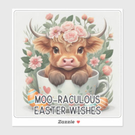 Moo-raculous Paaswensen - Pasen Sticker