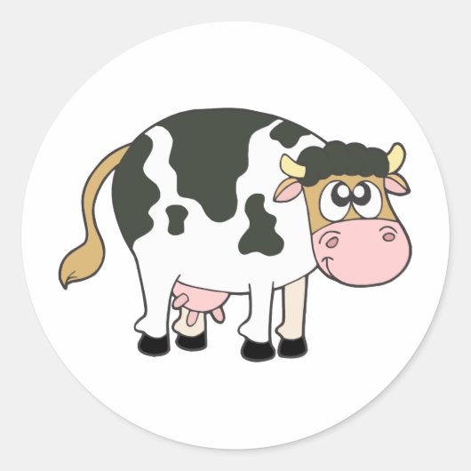 Moo Ronde Sticker (Voorkant)