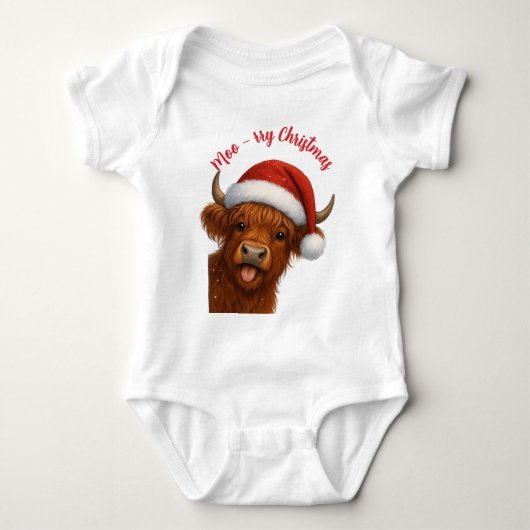 Moo-rry ChristmasT-Shirt Romper (Voorkant)