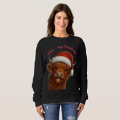 Moo-rry Kerstmis T-Shirt (Voorkant volledig)
