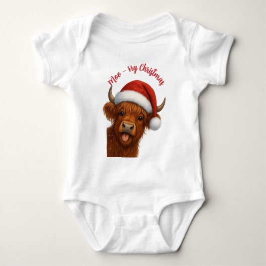 Moo-rry Kerstmis T-Shirt (Voorkant)