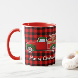 Moo-ry Christmas Highland Koe in Little Red Truck Mok