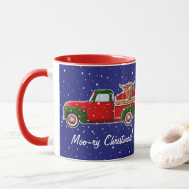 Moo-ry Christmas Highland Koe in Little Red Truck Mok
