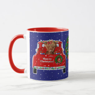 Moo-ry Christmas Little Red Truck Mok