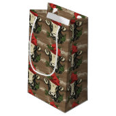 Moo-ry Kerst Koe Wrapping Papier Klein Cadeauzakje (Achterkant Gekanteld)