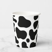 Moo schattig bloemenroze Heilige Koe 1e Verjaardag Papieren Bekers (Achterkant)