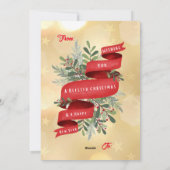 Moo Schattige Schotse Hoogland Koe Landelijke Kers Feestdagenkaart (Achterkant)