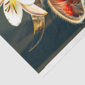 Moo-schitterende Marigold Koe Decoupage Tissuepapier (Detail)