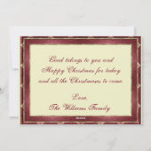 Moo stadslandschap seizoensgroeten vakantie feestdagenkaart (Achterkant)