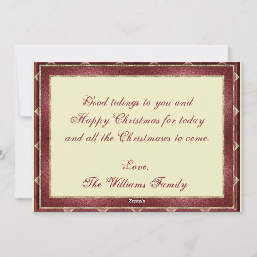 Moo stadslandschap seizoensgroeten vakantie feestdagenkaart (Achterkant)