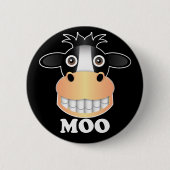 Moo - standaard, 2¼-inch ronde Button  (Voorkant)