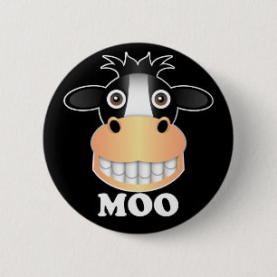 Moo - standaard, 2¼-inch ronde Button 