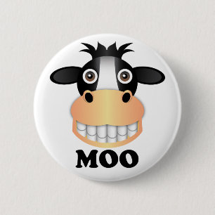 Moo - standaard, 2¼-inch ronde Button 