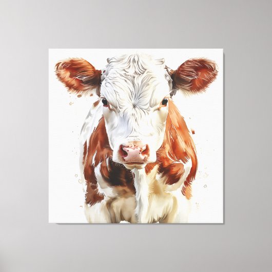 🐄🎨 Moo-sterpiece 🖌️ Canvas Afdruk (Voorkant)