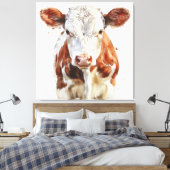 🐄🎨 Moo-sterpiece 🖌️ Canvas Afdruk (Insitu (Slaapkamer))