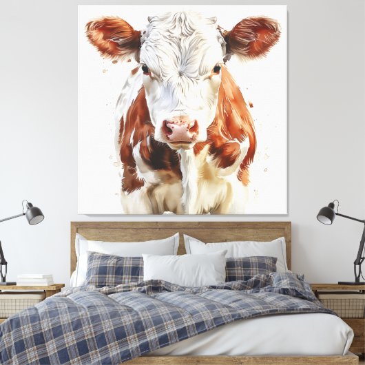 🐄🎨 Moo-sterpiece 🖌️ Canvas Afdruk (Insitu (Slaapkamer))
