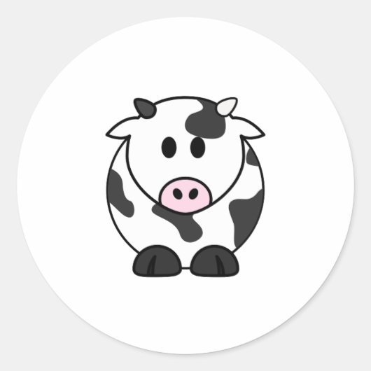 Moo Sticker – Kawaii Koe Vinyl (Voorkant)