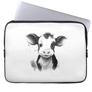 🔌💻 "Moo-Tech" Koe Print Electronics Bag 💻 Laptop Sleeve