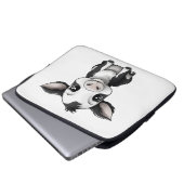 🔌💻 "Moo-Tech" Koe Print Electronics Bag 💻 Laptop Sleeve (Voorkant onderkant)