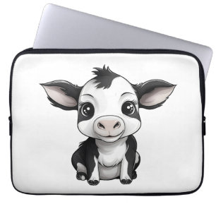 🔌💻 "Moo-Tech" Koe Print Electronics Bag 💻 Laptop Sleeve