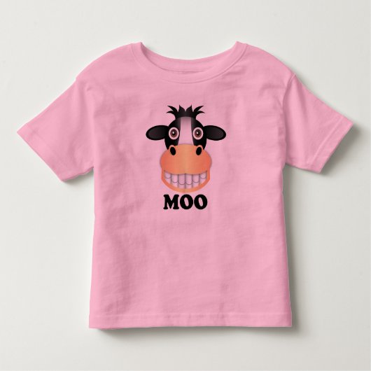 Moo - Toddler Fine Jersey T-Shirt  (Voorkant)