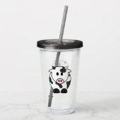 Moo Tumbler – Cute Cow Cold Cup Acryl Drinkbeker (Achterkant)