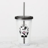 Moo Tumbler – Cute Cow Cold Cup Acryl Drinkbeker (Voorkant)