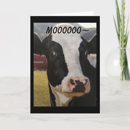 ***MOO** U IS "60" HOE IS HET GEBEURD KAART (Voorkant)