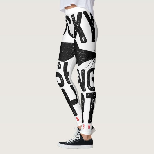 Moo-ve over voor feestelijk plezier! Onze 'Koeien  Leggings (Links)