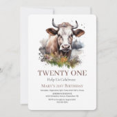 Moo-velous 21ste verjaardag kaart (Voorkant)