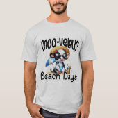Moo-velous Beach Days - Strand T-shirt (Voorkant)