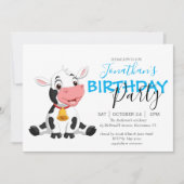 Moo-velous Birthday Celebration Invitation Aankondiging (Voorkant)
