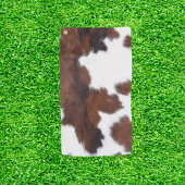 Moo-velous Bruine Koe Print Golfballen Golfhanddoek