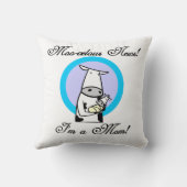 Moo-velous nieuwe mamam-cadeaus kussen (Achterkant)