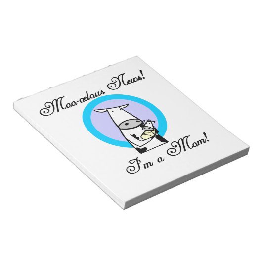 Moo-velous nieuwe mamam-cadeaus notitieblok (Schuin)