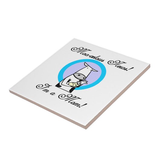 Moo-velous nieuwe mamam-cadeaus tegeltje (Zijkant)