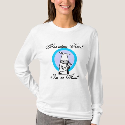 Moo-velous Nieuwe Tante Tshirts en Geschenken (Voorkant)