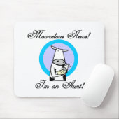 Moo-velous Nieuwe Tante Tshirts en Geschenken Muismat (Met muis)